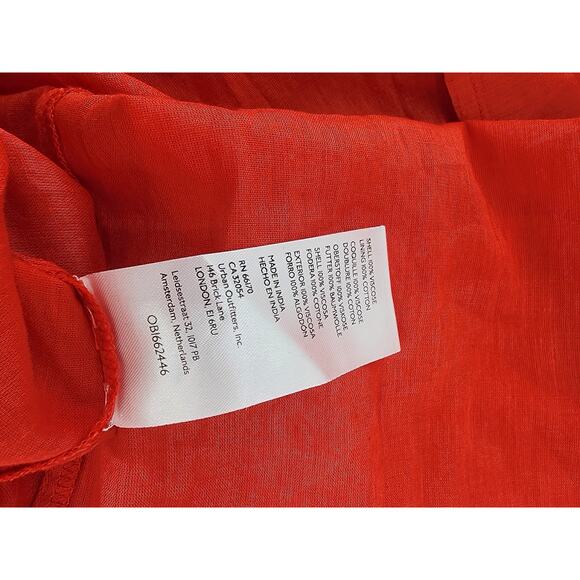 Urban Outfitters Red Cut-Out Corset Mini Dress Women's Size Medium - Picture 7 of 10